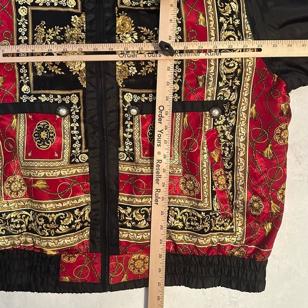 Vintage 80s FORELLI Bomber Jacket Windbreaker Versace Inspired SAMPLE Rare 18 - Picture 5 of 8